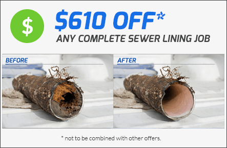 $610 Off Any Complete Sewer Lining Job Specials Coupon