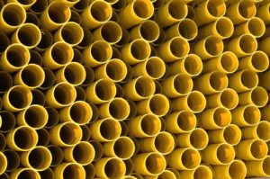 yellow gas pipes